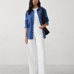 Banana Republic Factory White Flare Jeans